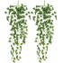 Yatim 90 cm Money Ivy Vine Artificial Plants Greeny Chain Wall Hanging Leaves for Home Room Garden Wedding Garland Outside Decoration Pack of 2