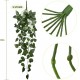 Yatim 90 cm Money Ivy Vine Artificial Plants Greeny Chain Wall Hanging Leaves for Home Room Garden Wedding Garland Outside Decoration Pack of 2