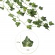Yatim 90 cm Sweetpotato Ivy Vine Artificial Plants Greeny Chain Wall Hanging Leaves for Home Room Garden Wedding Garland Outside Decoration Pack of 2